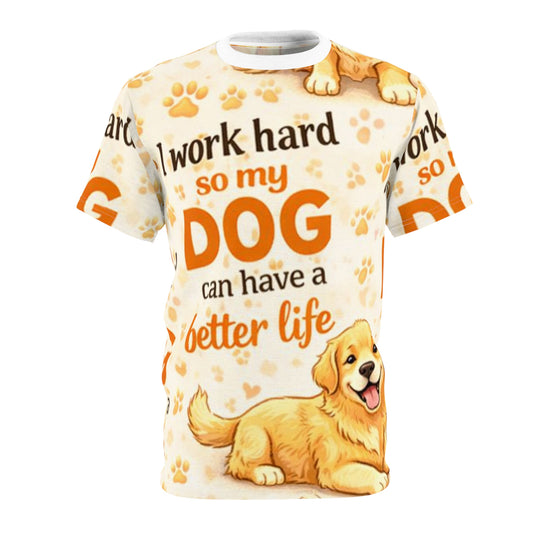 Golden Work Hard Tee