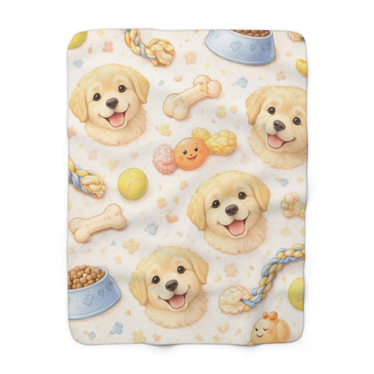 Golden Retriever Puppy Blanket